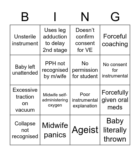 PPH Star Daisy Bingo Card