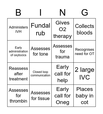 PPH Star Daisy Bingo Card