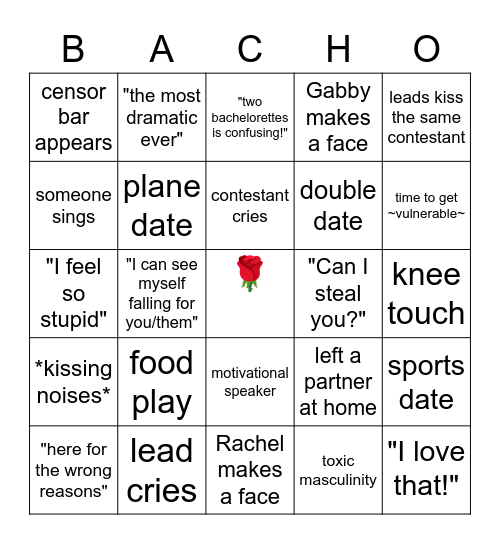 Bach-O Bingo Card