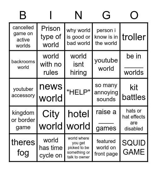 The Blockate and Blockate Players Bingo That Features Almost Everything In Blockate Bingo Card