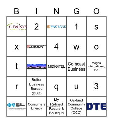 Diversity Expo Draft Bingo Card