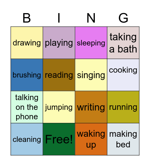 BUSY AT HOME Bingo Card