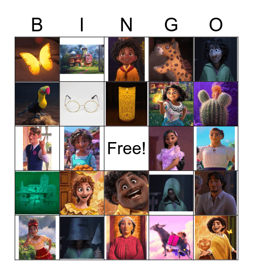 Encanto Bingo! Bingo Card