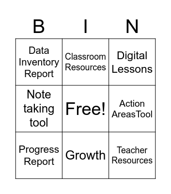 Imagine Language and Literacy Bingo! Bingo Card