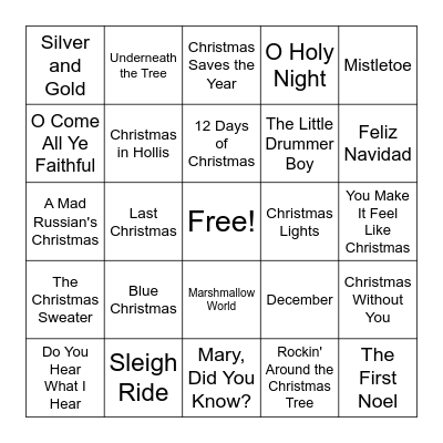 Christmas Bingo #2 Bingo Card