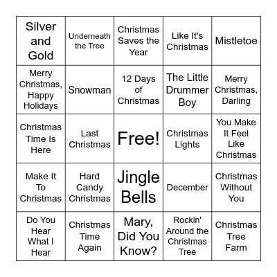 Christmas Bingo #2 Bingo Card