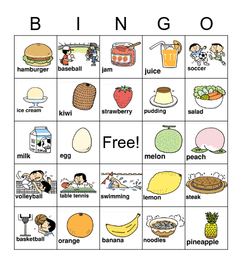 LET'S TRY BINGO Card