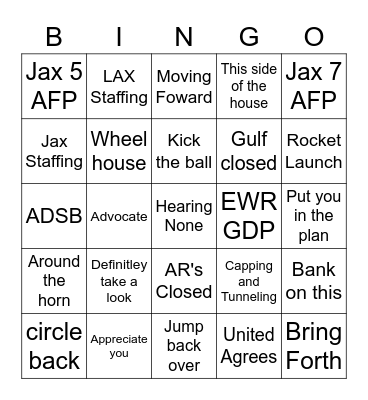 ATC Bingo Card