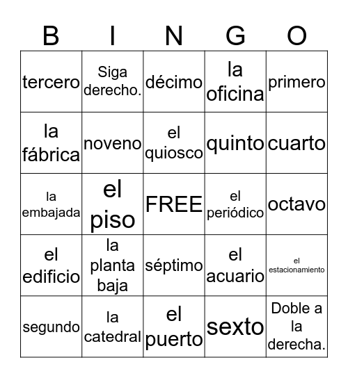 Capítulo 3 Bingo Card