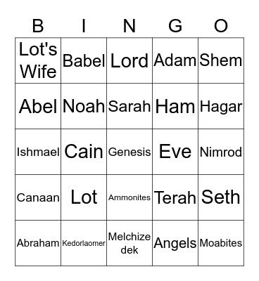 Who Am I Bingo Card