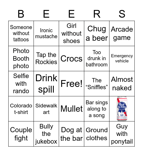 Broadway Bingo Card