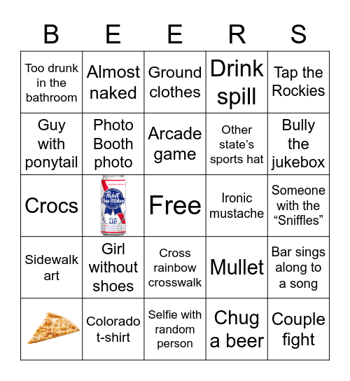 Broadway Bingo Card