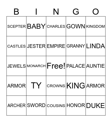 TYRICA'S BABY SHOWER BINGO! Bingo Card