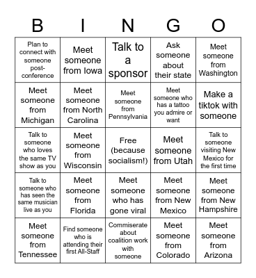 All-Staff Bingo Card