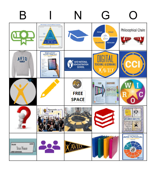 AVID BINGO Card