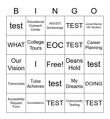 Superpower Bingo Card