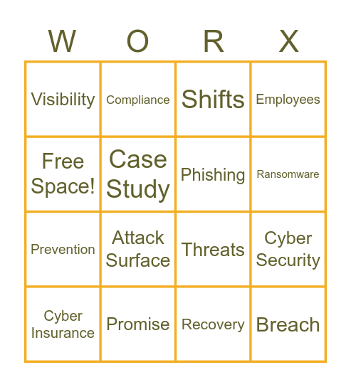 BLOKWORX - 5 Shifts Bingo Card
