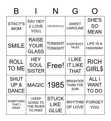BEEFS MISC. 1 Bingo Card