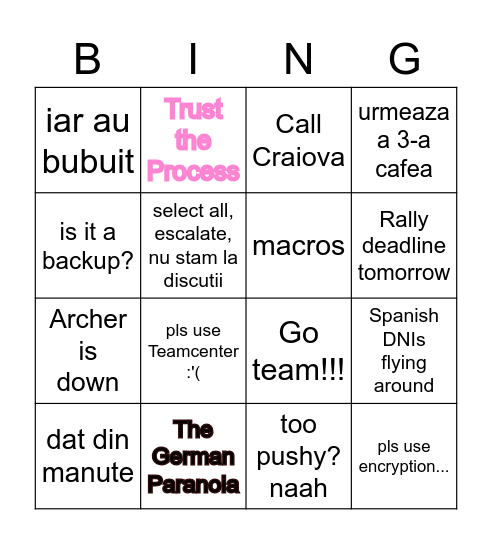 DLP EU Bingo Card