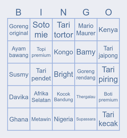 TTS BINGO W/ HANS Bingo Card