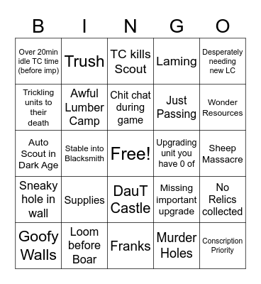 Rookie Rivals Bingo! Bingo Card
