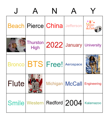 #Bronco@theBeach BINGO Card