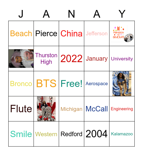 #Bronco@theBeach BINGO Card