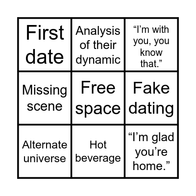 Teylabeth Prompts Bingo Card