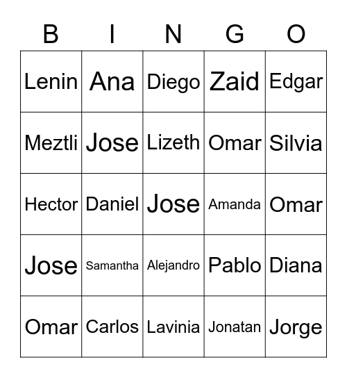 Justia Bingo Card