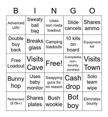 Fortunes Keep QUADS Spectator Bingo Card