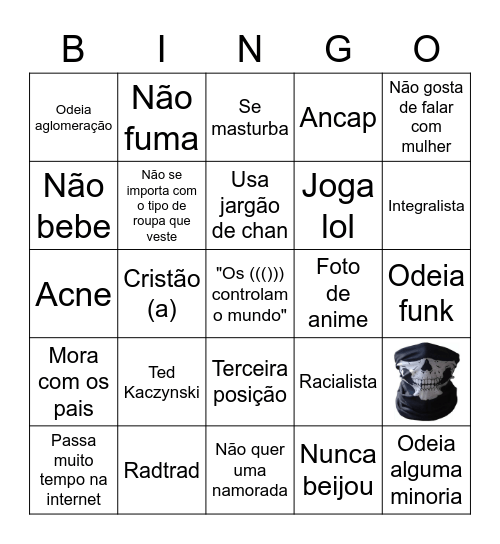 ESQUISITÔMETRO Bingo Card