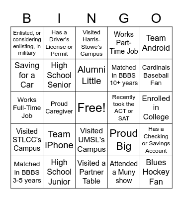 Summer Vybez 2022 Bingo Card