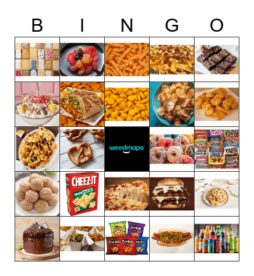 July 21st! National Junk Food Day! Bingo Card