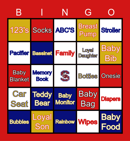 BABY BULLDOG GENDER REVEAL Bingo Card