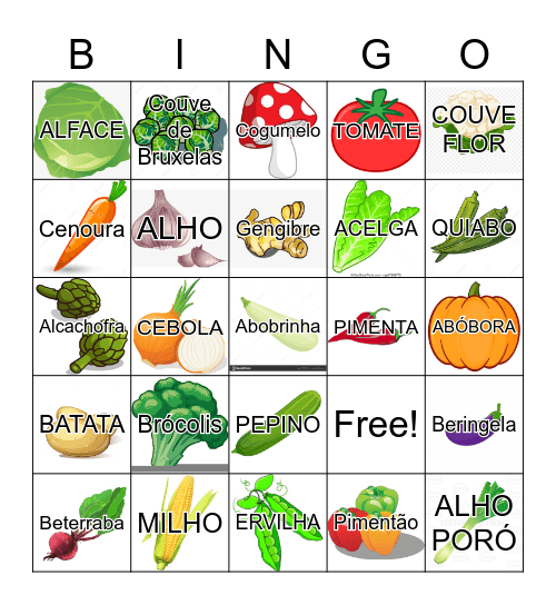 NUTRI BINGO Card