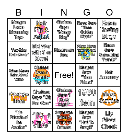 Wah Wah Gldn Beaches Bingo Card