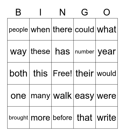 EVELYN FIRST BINGO Card