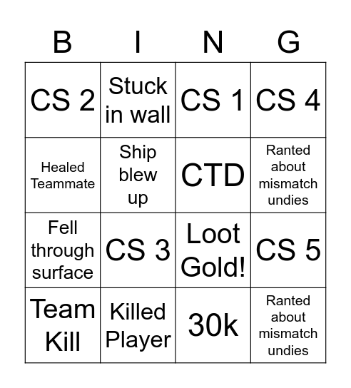 Test Bingo Card Viridy Bingo Card