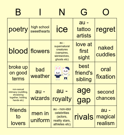 HYUNHO Bingo Card