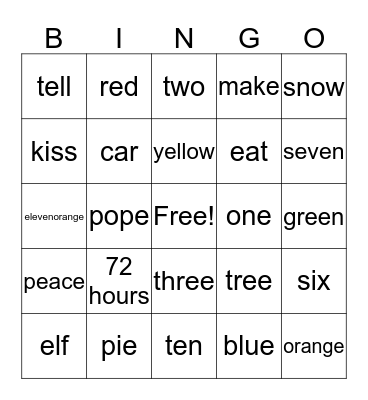 Dependency Bingo Card