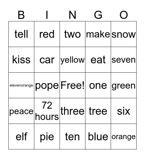 Dependency Bingo Card