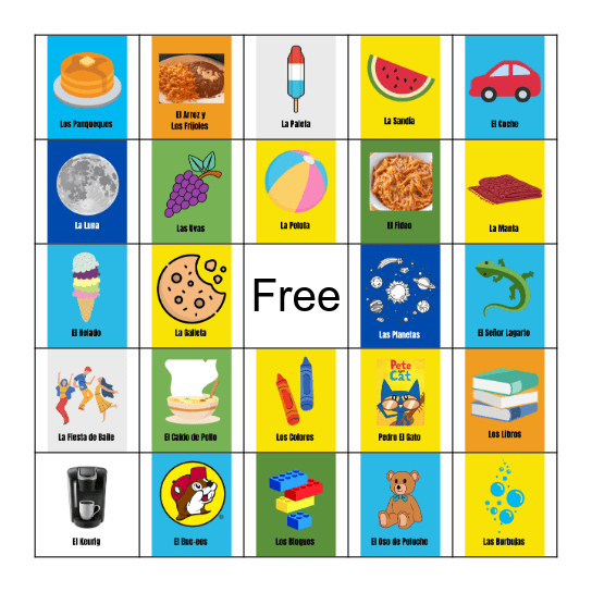 Luke's Loteria Bingo Card