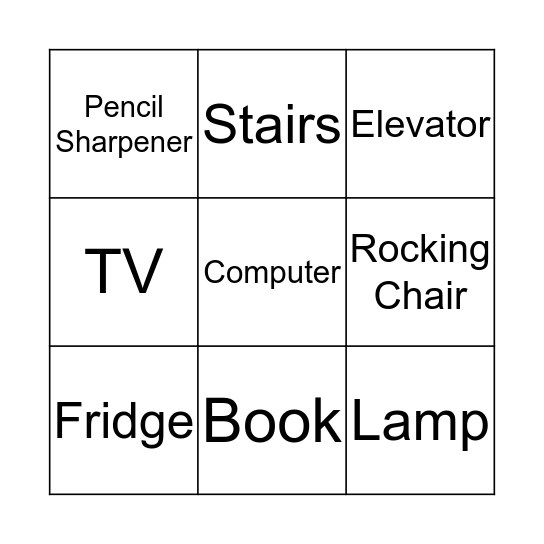 Electricity Bingo Card