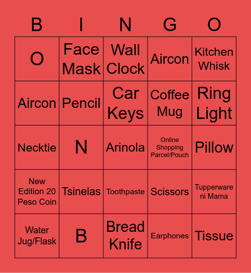 RCYC BINGO Card