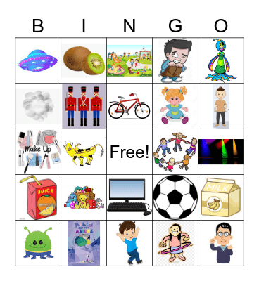 Mario and the Aliens Bingo Card