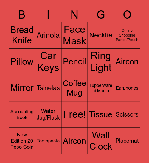 RCYC Bingo Card