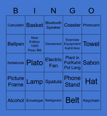 RCYC Bingo Card