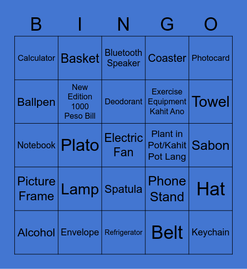 RCYC Bingo Card