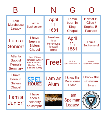 SpelHouse BINGO Card