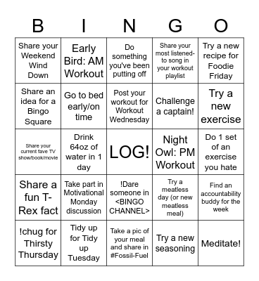 CRETACEOUS BINGO Card